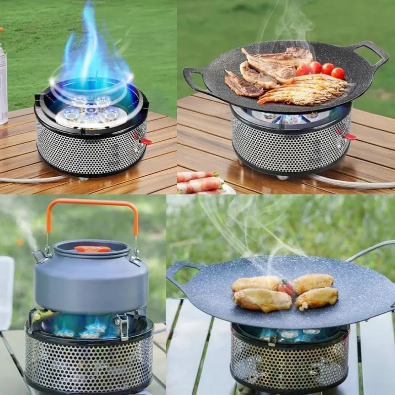 Portable Camping Gas Stove 6 Burner TC-DF-8 by TAKU Murano