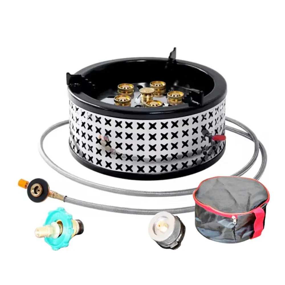 Portable Camping Gas Stove 6 Burner TC-DF-8 by TAKU Murano