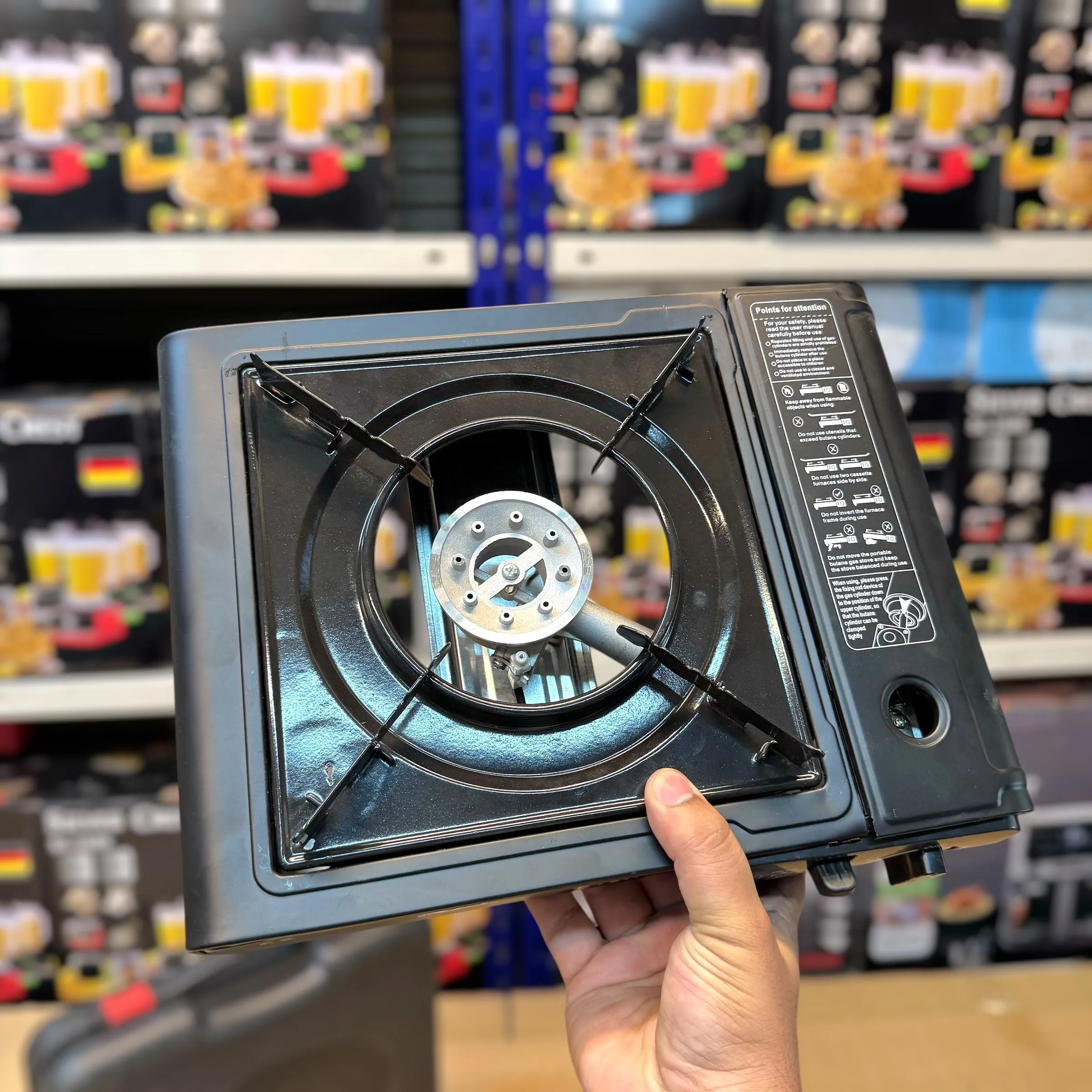 Portable Gas Burner Stove With 1 Gas Bottle