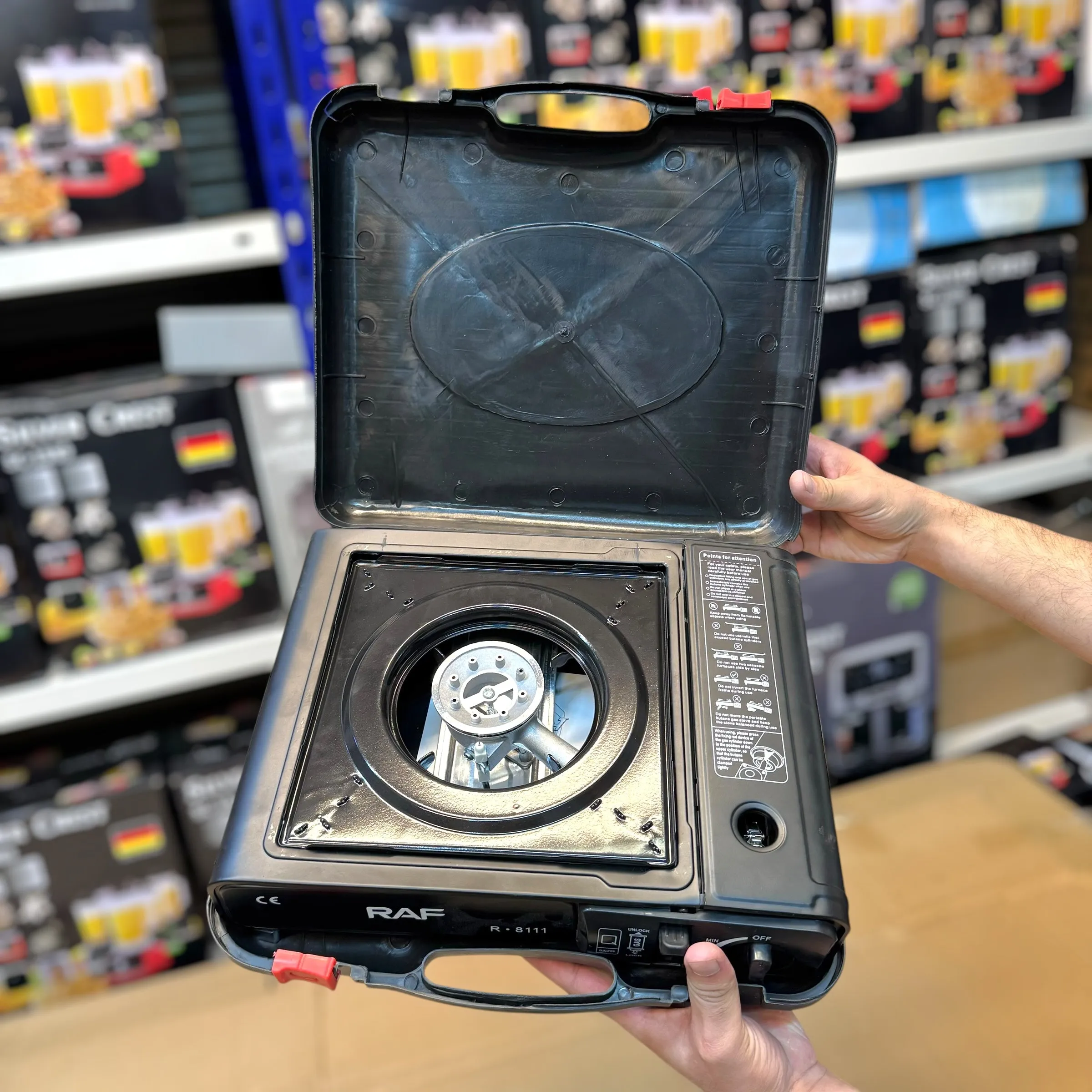 Portable Gas Burner Stove With 1 Gas Bottle