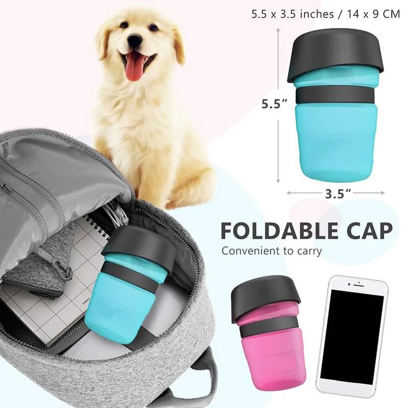 Portable Pet Squeeze Drink Bottle
