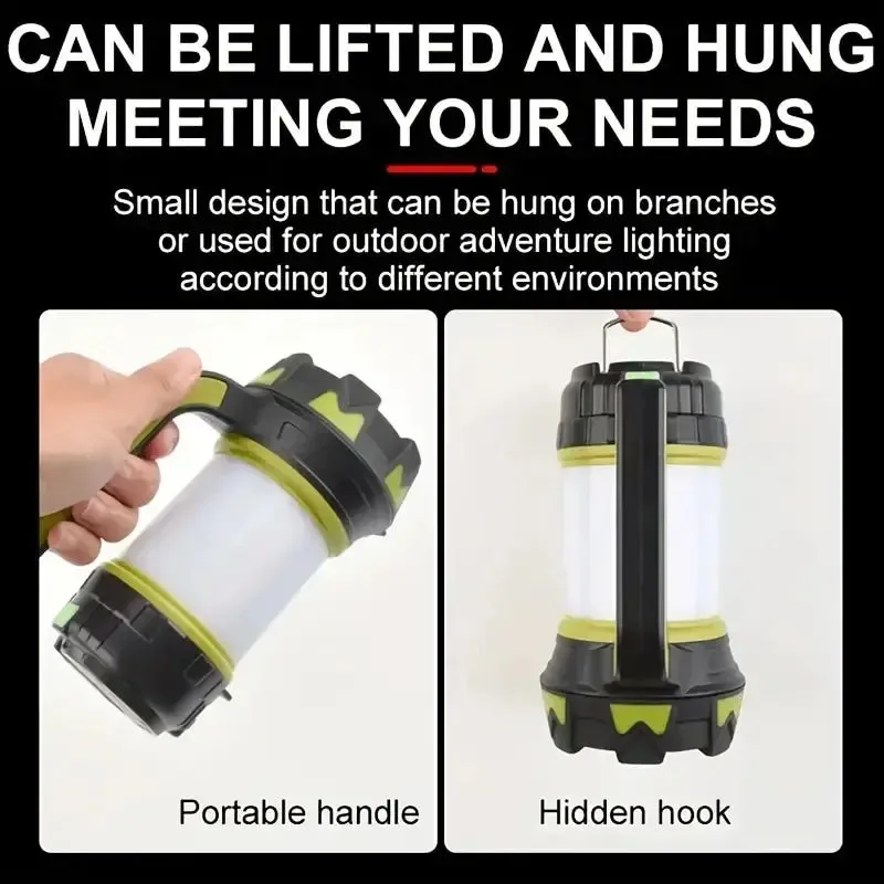 Powerful Rechargeable LED Lantern - Waterproof Portable Camping Flashlight Torch