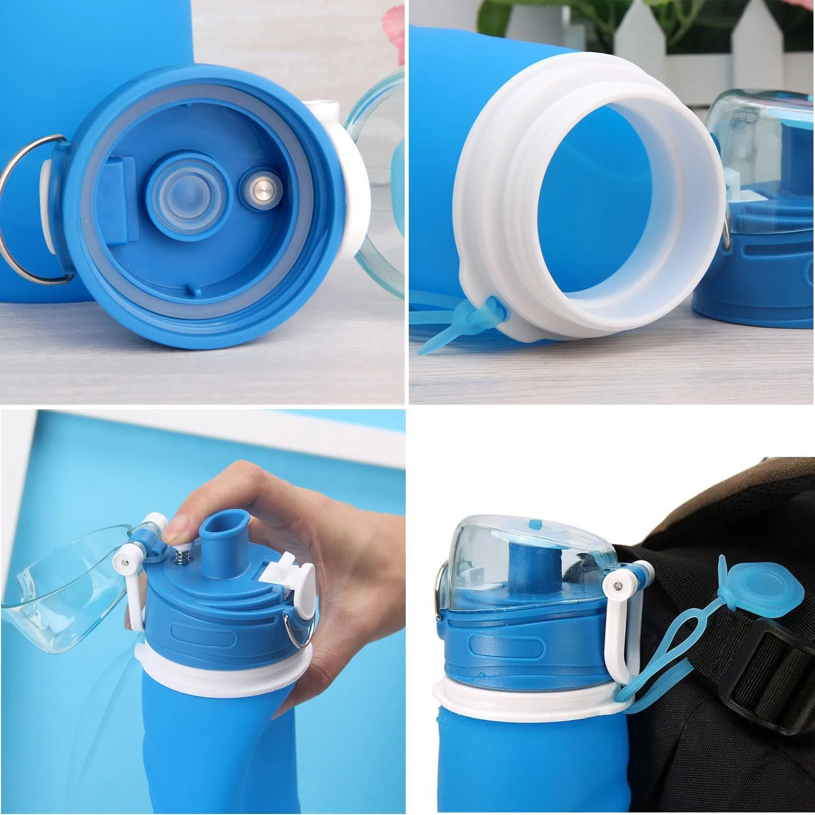 Premium Collapsible Silicone Water Bottle