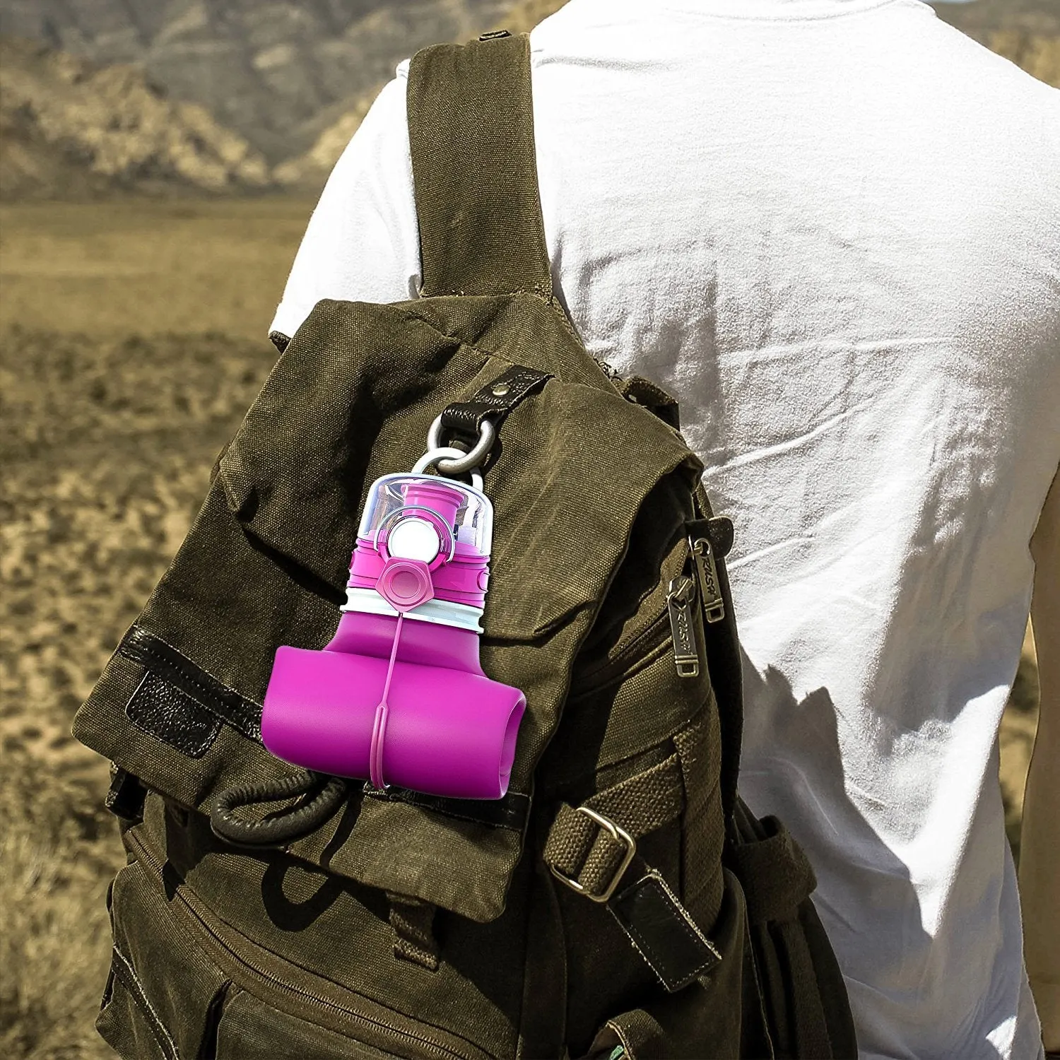 Premium Collapsible Silicone Water Bottle