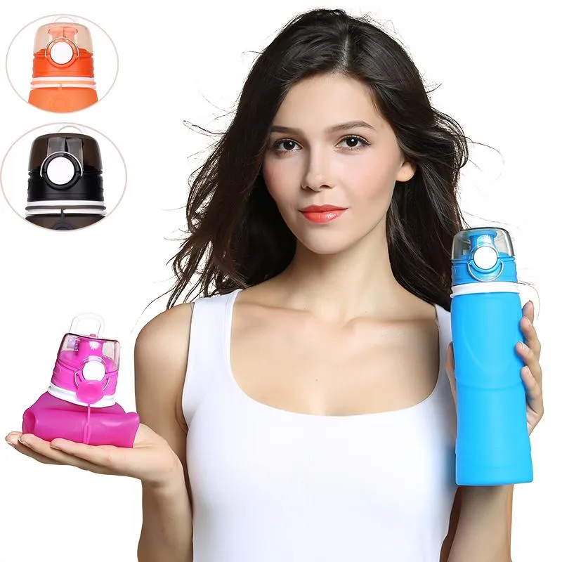 Premium Collapsible Silicone Water Bottle