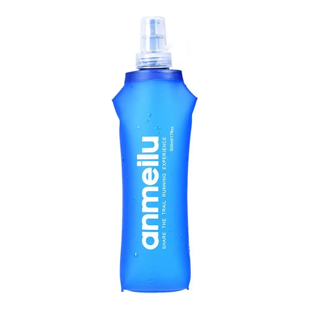 Premium Collapsible Water Bottle – Soft Flask with BPA-Free Straw, Portable Hydration Bladder Pack for Running, Jogging, Cycling, Hiking, 250ml/500ml Size