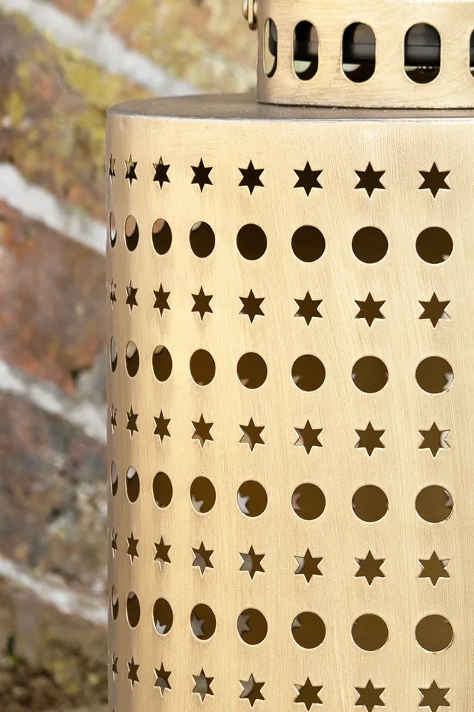 Pretty Stars Gold Outdoor Solar Light