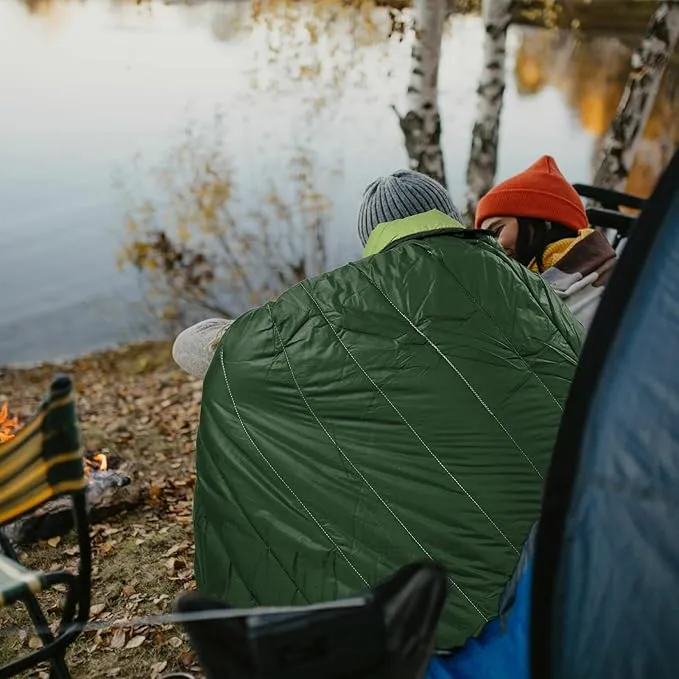 Puffy Blanket - Extra Light and Fluffy Warm Camping Blanket, Perfect for Camping and Backpacking, Compact, Insulated, Packable, Down - Alternative Camp Blankets for Outdoor & Indoor