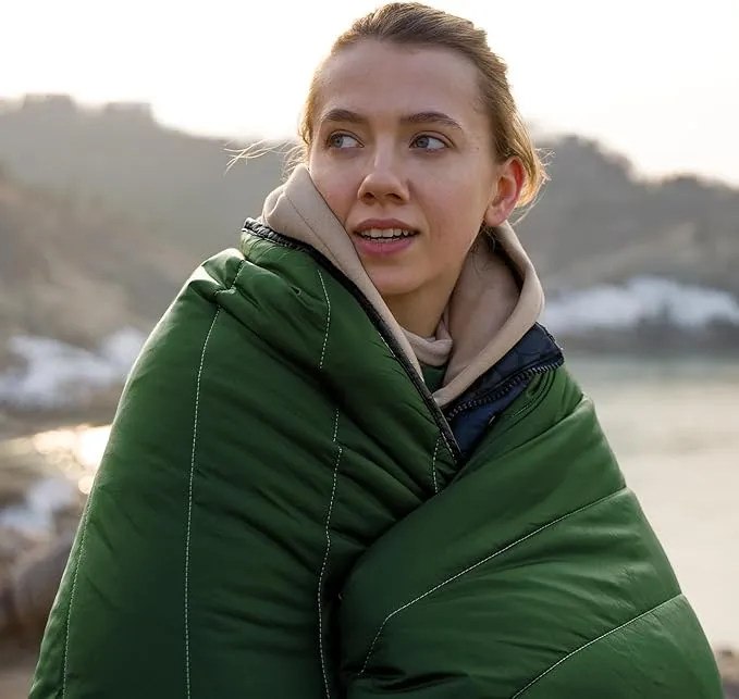 Puffy Blanket - Extra Light and Fluffy Warm Camping Blanket, Perfect for Camping and Backpacking, Compact, Insulated, Packable, Down - Alternative Camp Blankets for Outdoor & Indoor