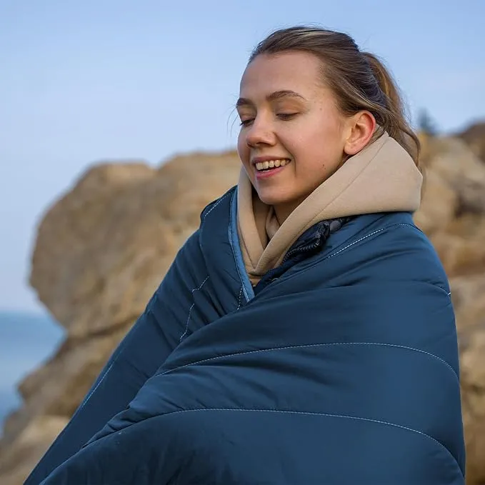 Puffy Blanket - Extra Light and Fluffy Warm Camping Blanket, Perfect for Camping and Backpacking, Compact, Insulated, Packable, Down - Alternative Camp Blankets for Outdoor & Indoor