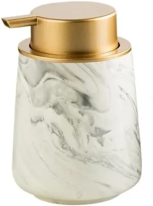 Pump Bottle Dispenser,Lotion Pump Bottles,Ceramic Foaming Bottle Refill Bottle Hand Soap Shampoo Shower Gel Home Bottle Hotel Bathroom Press Bottle Liquid Soap Dispenser(Gray)