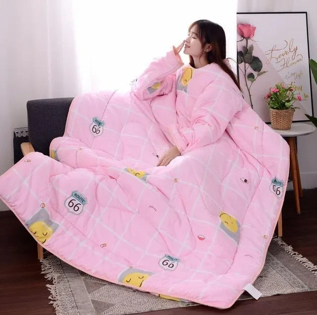 Quilt with Sleeves (bedding, winter)
