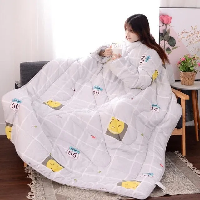 Quilt with Sleeves (bedding, winter)