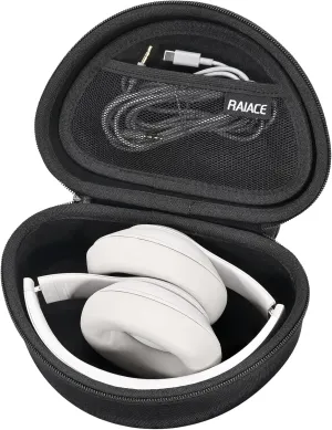 RAIACE Hard Travel Storage Case Compatible with Beats Solo 4 / Beats Studio Pro/Beats Solo 3 / Beats Studio 3 Headphones, Protective Carrying Bag. (case only)-Black