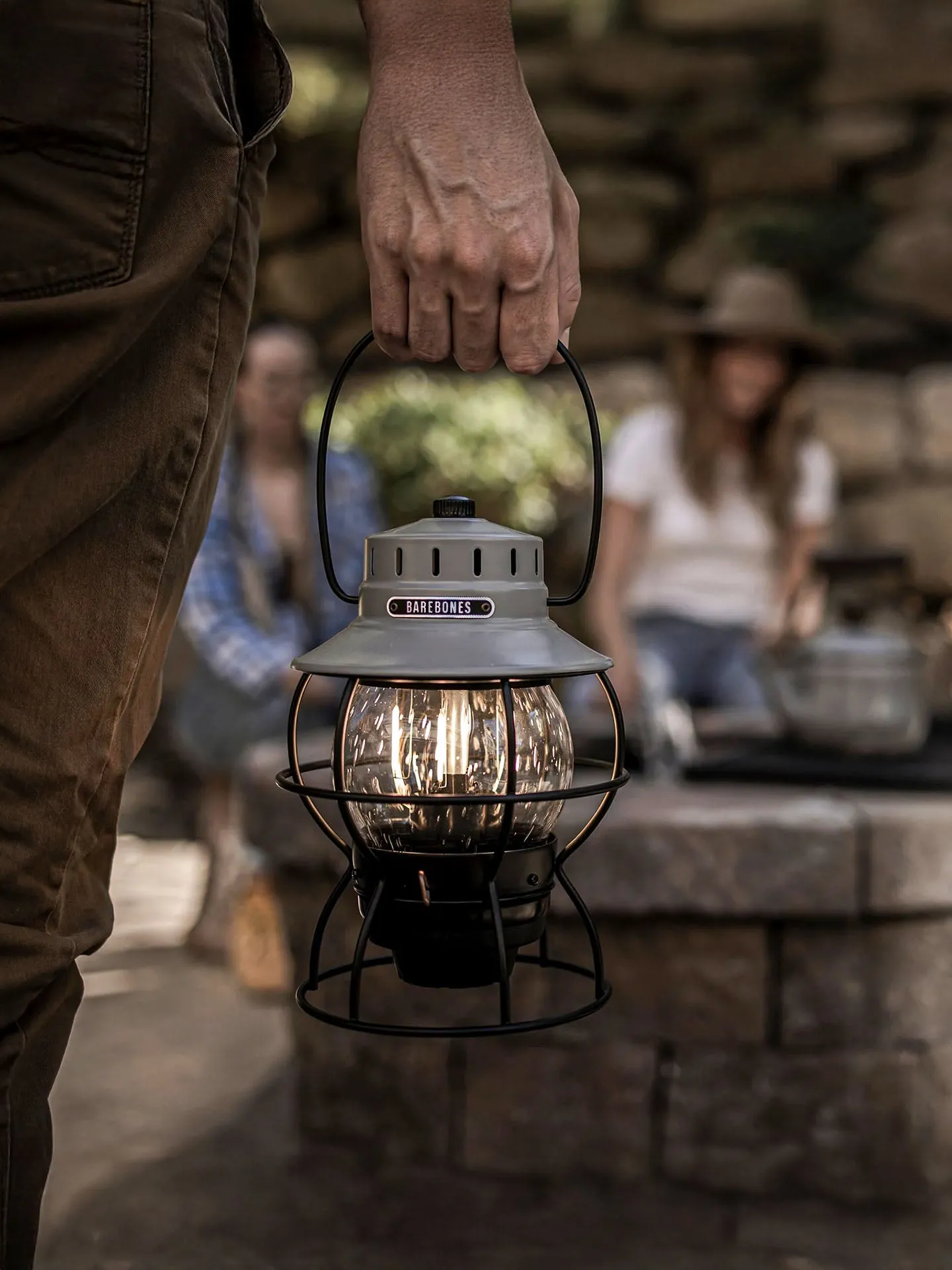 Railroad Lantern – Slate Grey