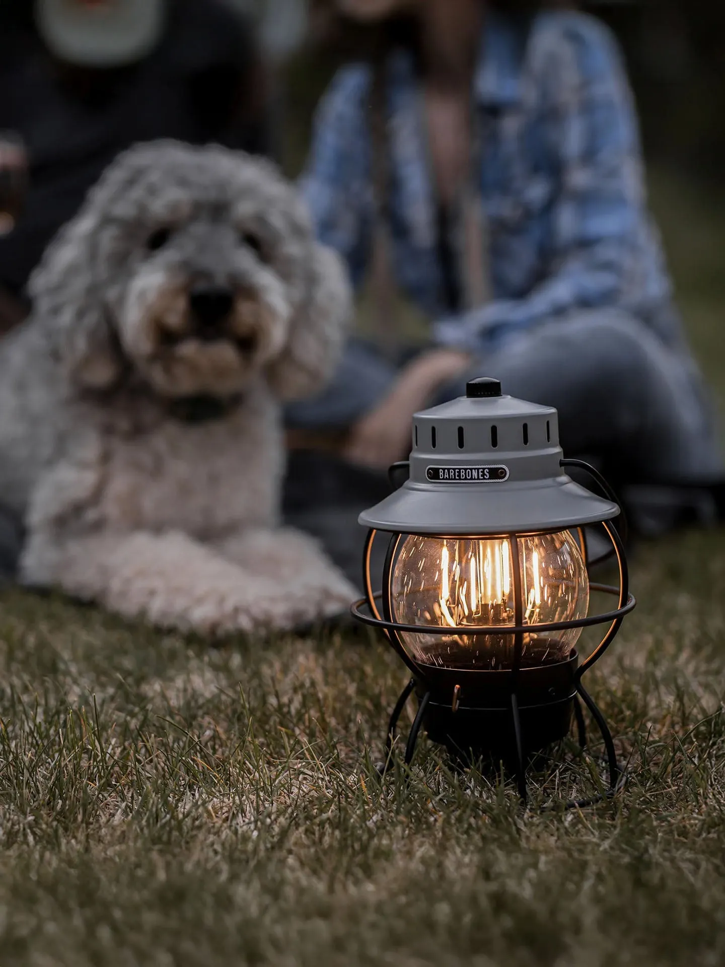 Railroad Lantern – Slate Grey
