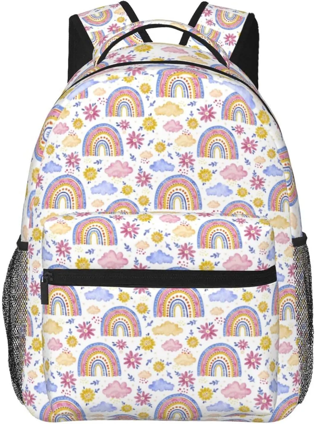 Rainbow Backpack Lightweight Laptop Backpack Casual Daypack Travel Double Shoulder Bag For Women Men