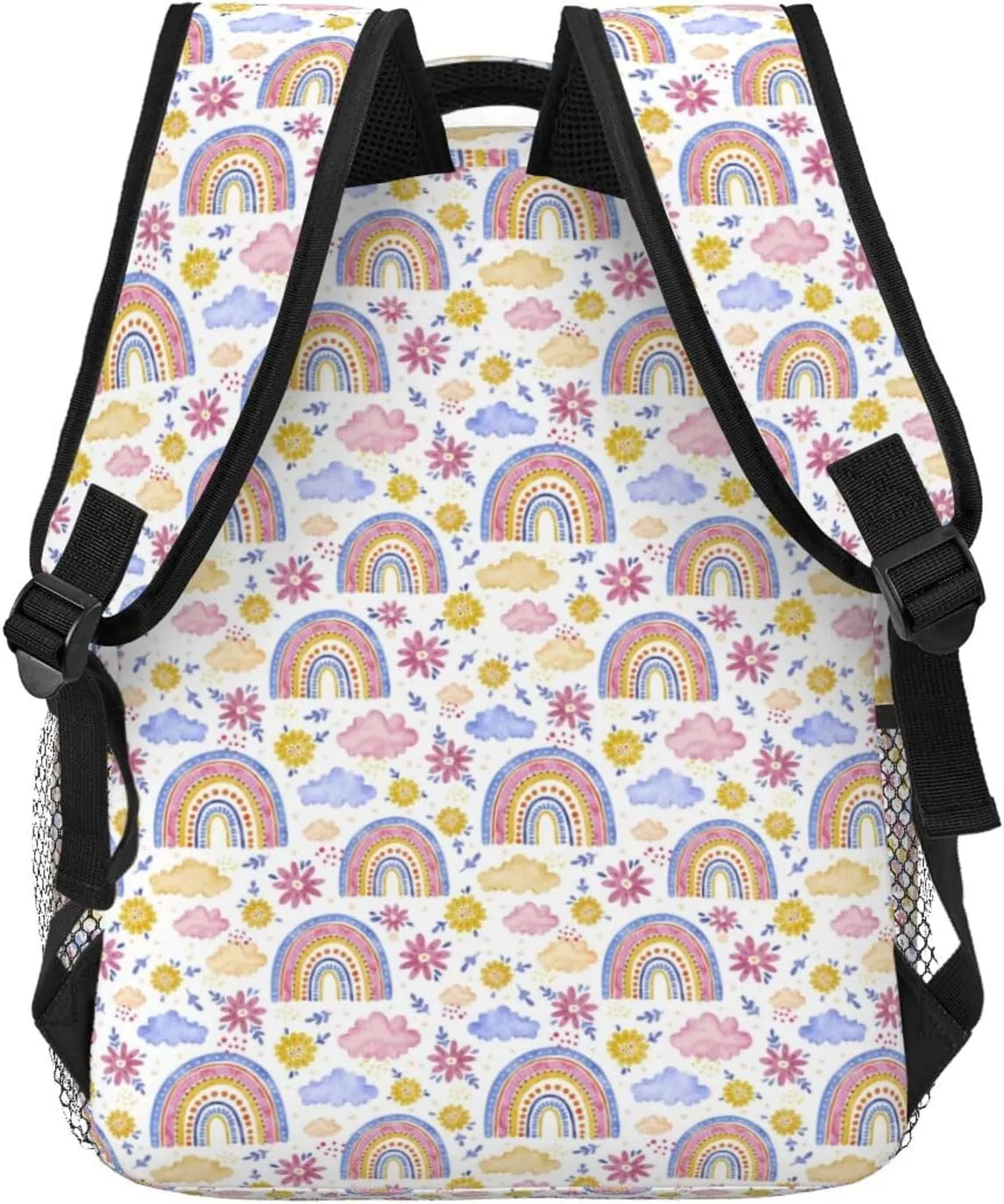 Rainbow Backpack Lightweight Laptop Backpack Casual Daypack Travel Double Shoulder Bag For Women Men