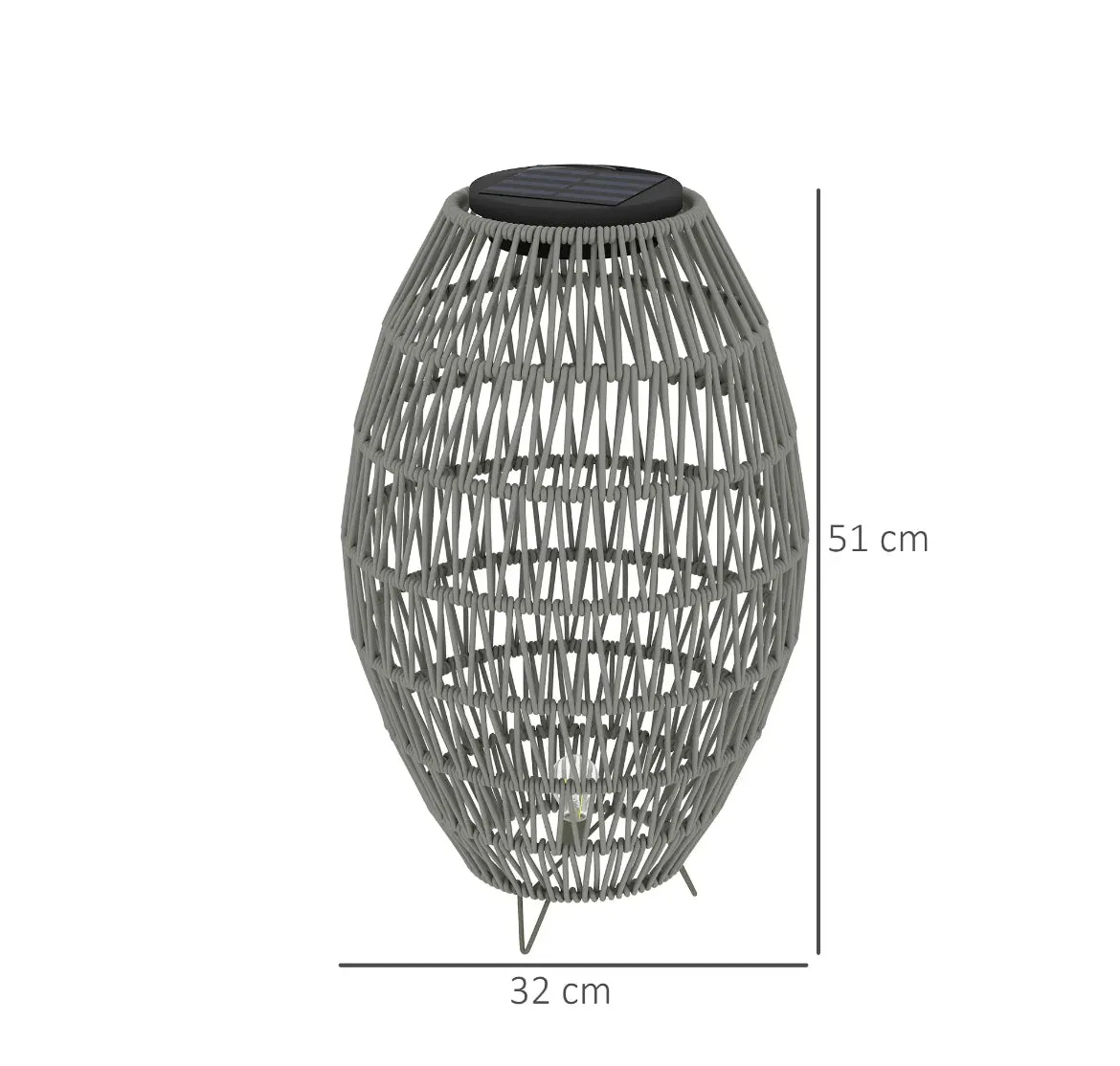 Rattan solar light