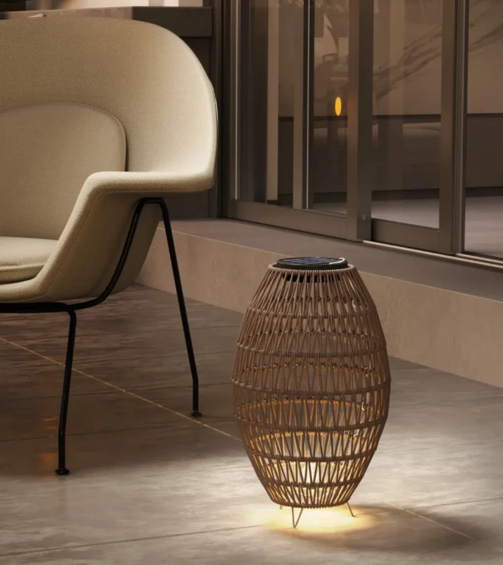 Rattan solar light