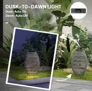 Rattan solar light