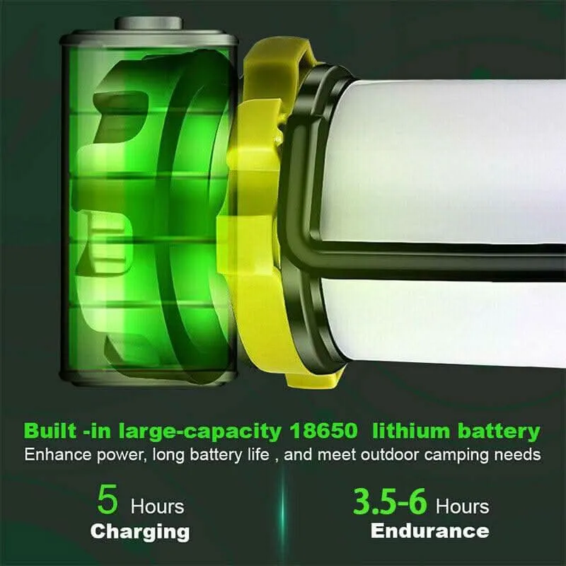Rechargeable LED Camping Lantern Outdoor Tent Light Lamp & Power for Phone
