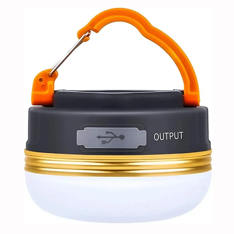 Rechargeable LED Camping Lantern with Magnet Base - Portable Tent Light with 300LM Brightness and 4 Light Modes - Perfect for Camping, Hiking, Fishing, and Outdoor Emergencies