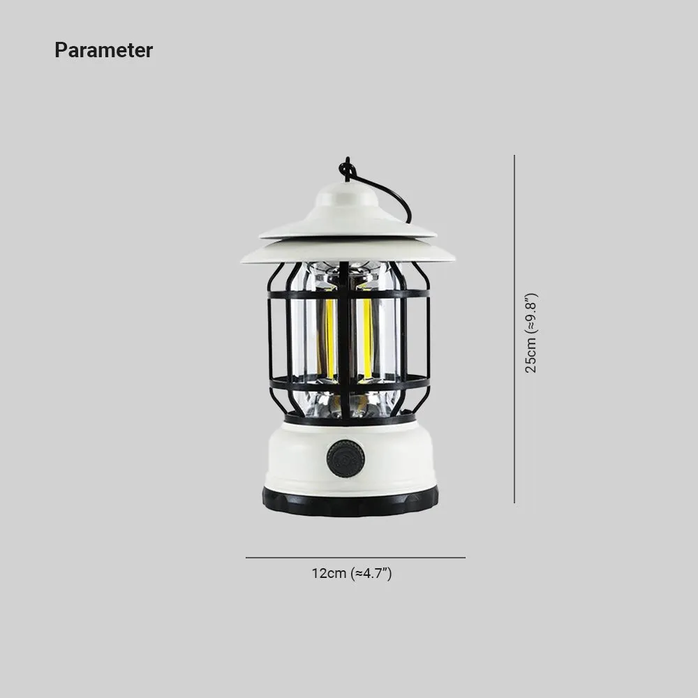 Rechargeable Vintage LED Camping Lantern - Portable & Energy-Efficient