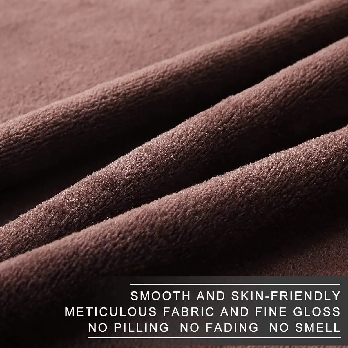 Richave Fleece Blanket King Size 350GSM Lightweight Throw for The Bed Warm Sofa Blanket 90" x 108"(Brown King)