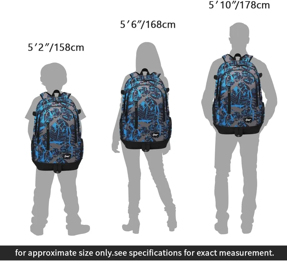 rickyh style School Backpack Travel Bag for Men & Women Lightweight College Back Pack with Laptop Compartmen