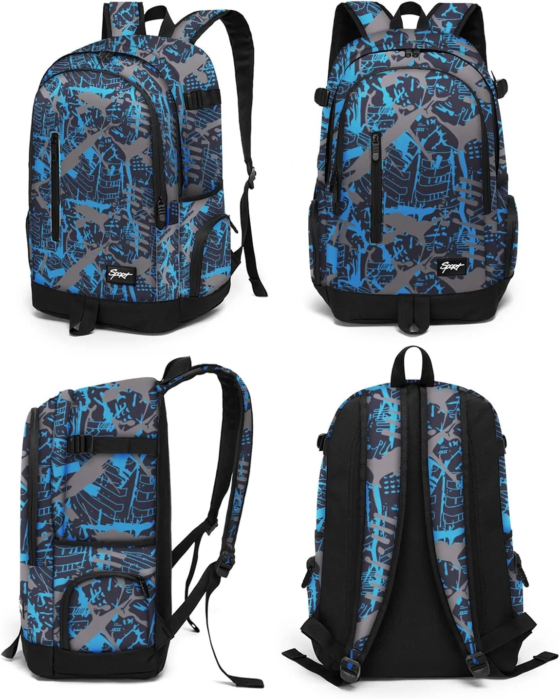rickyh style School Backpack Travel Bag for Men & Women Lightweight College Back Pack with Laptop Compartmen