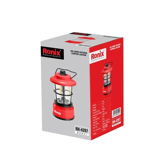 Ronix Rh-4297 Rechargeable Camping Lantern Retro LED Camping Light 7W Outdoor Portable Tent Camping Lantern Light