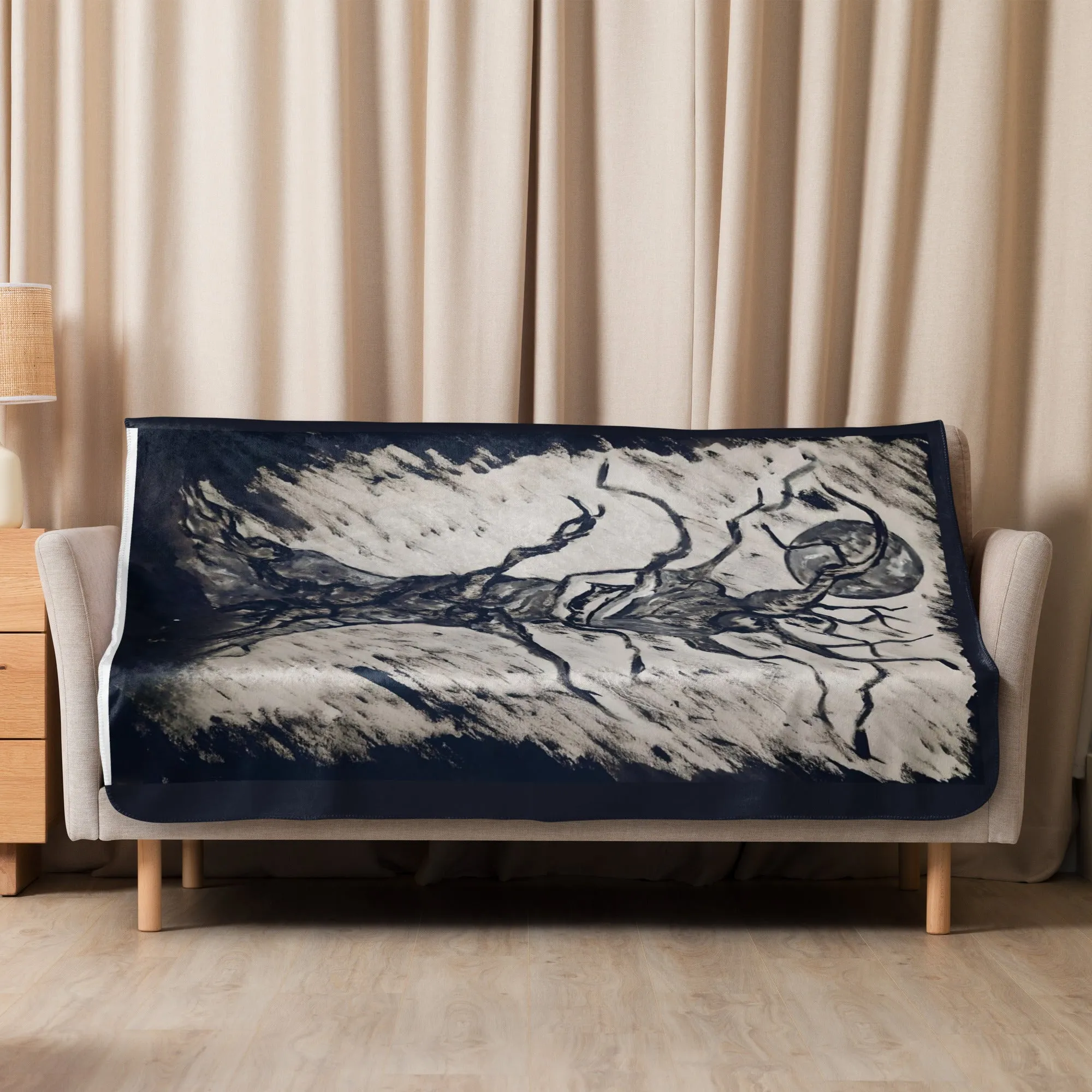 ROOTS OF LOVE Sherpa Blanket