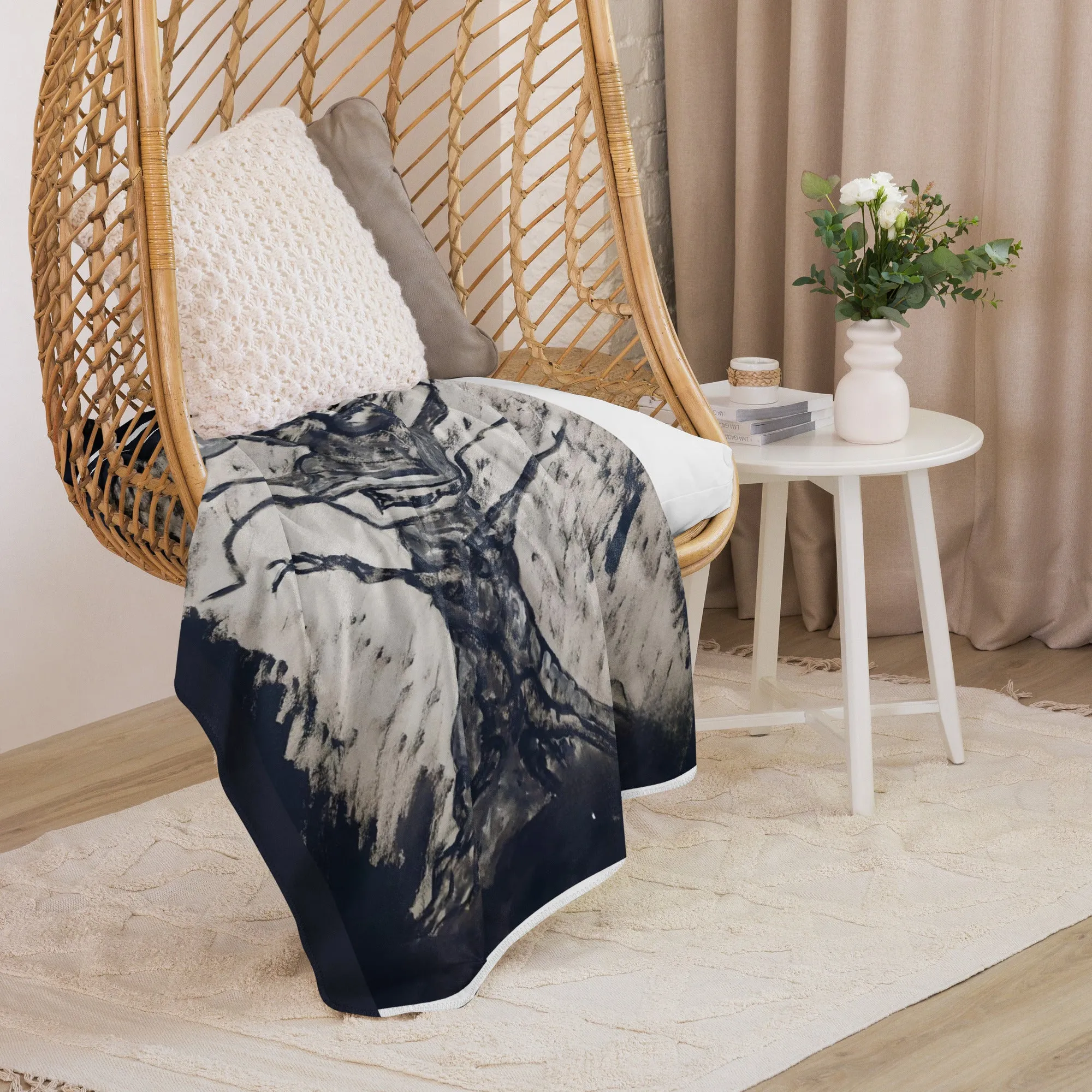 ROOTS OF LOVE Sherpa Blanket