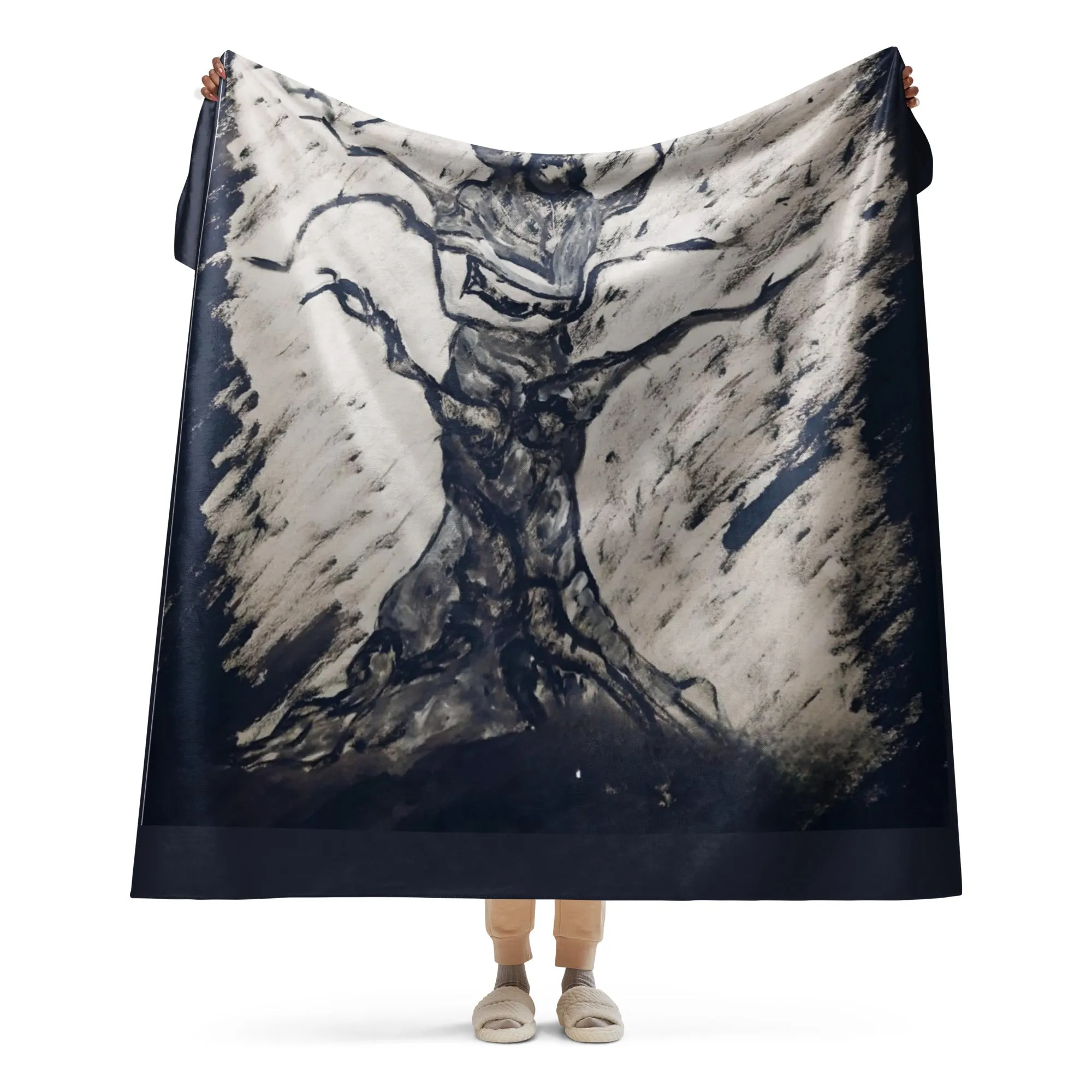 ROOTS OF LOVE Sherpa Blanket