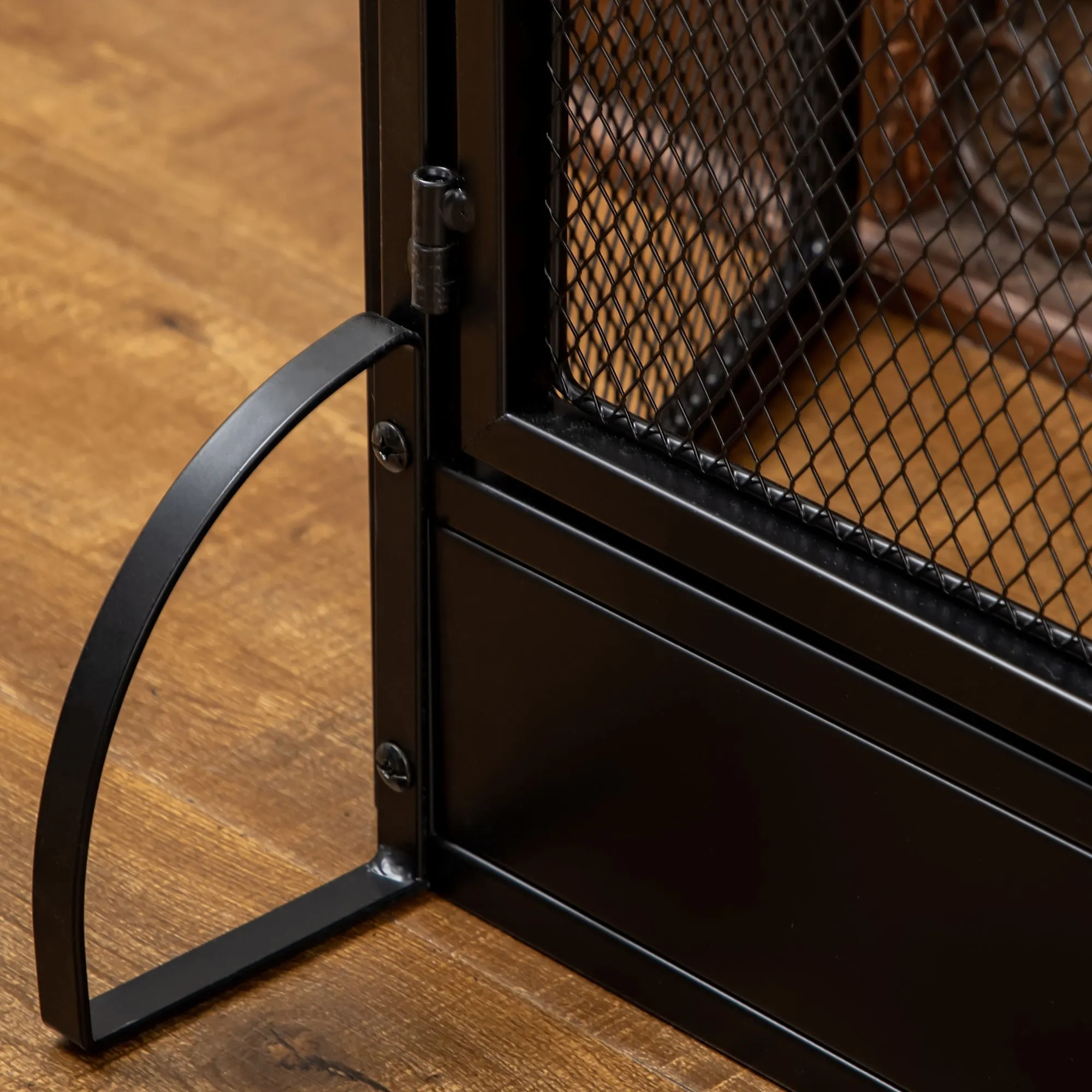 Rootz Fireplace Spark Protection Grille - Protective Grille - Fire Protection Grille - Optimal Safety - 120L x 79H cm