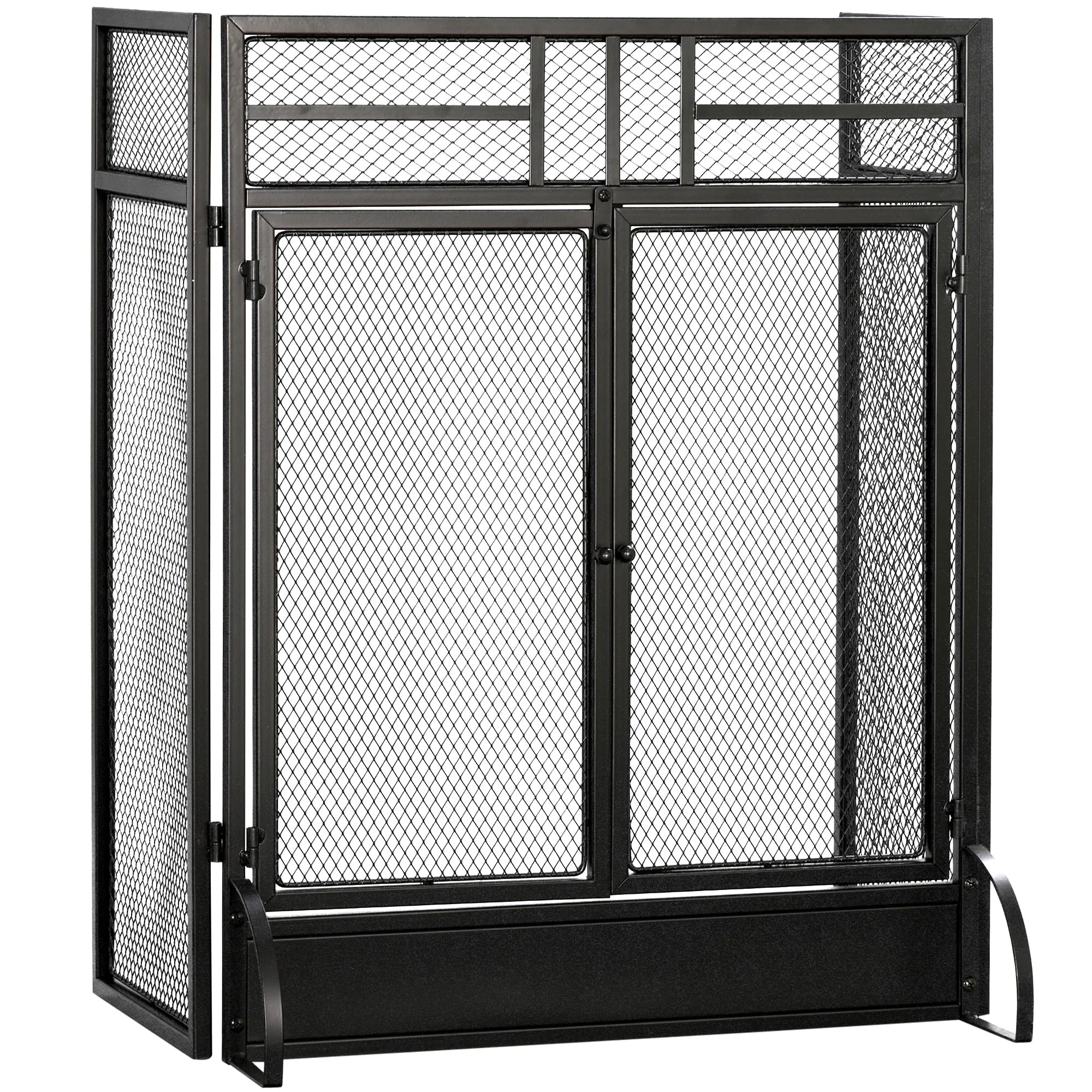 Rootz Fireplace Spark Protection Grille - Protective Grille - Fire Protection Grille - Optimal Safety - 120L x 79H cm