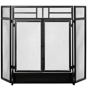 Rootz Fireplace Spark Protection Grille - Protective Grille - Fire Protection Grille - Optimal Safety - 120L x 79H cm