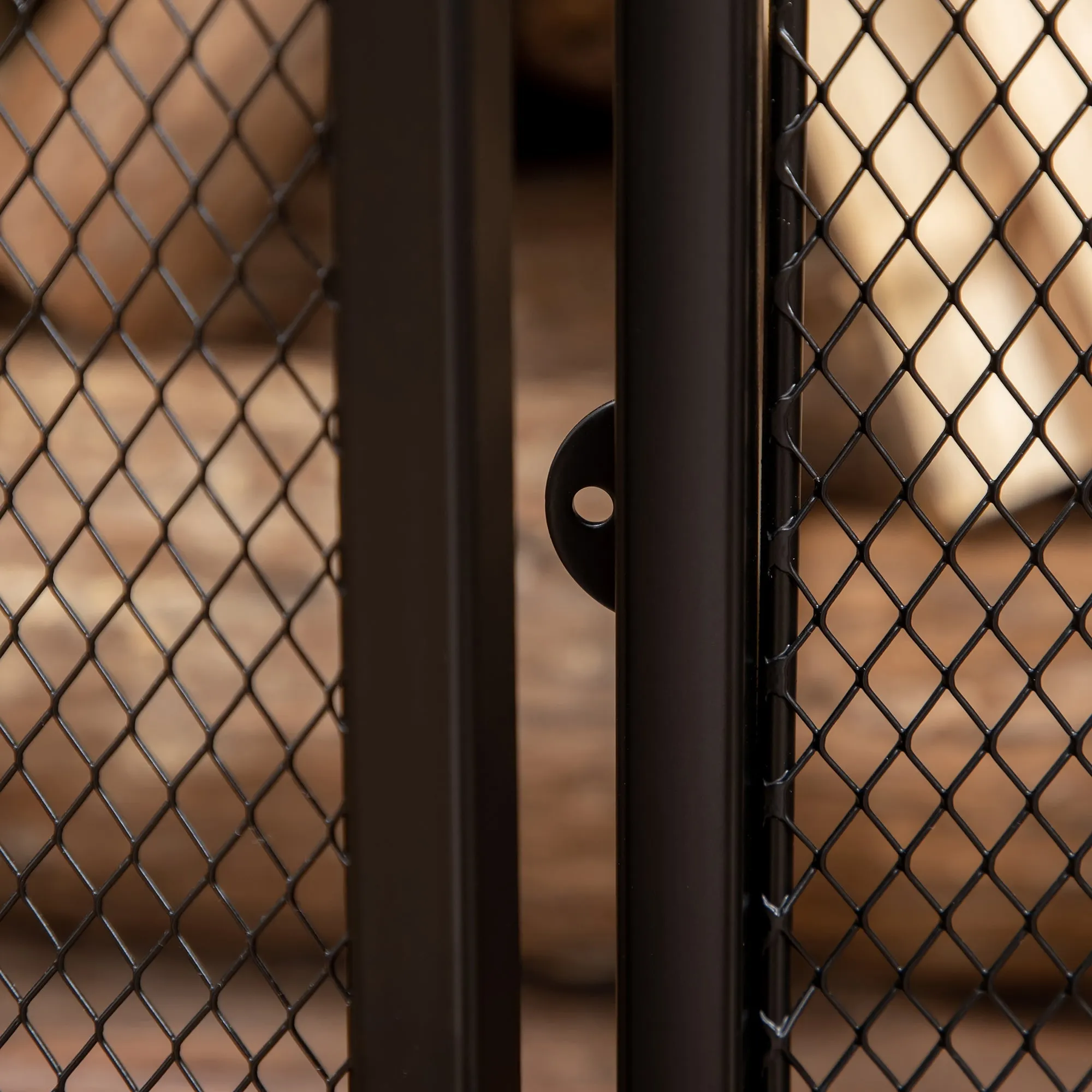 Rootz Fireplace Spark Protection Grille - Protective Grille - Fire Protection Grille - Optimal Safety - 120L x 79H cm