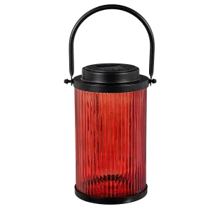 Round Red Solar Lantern