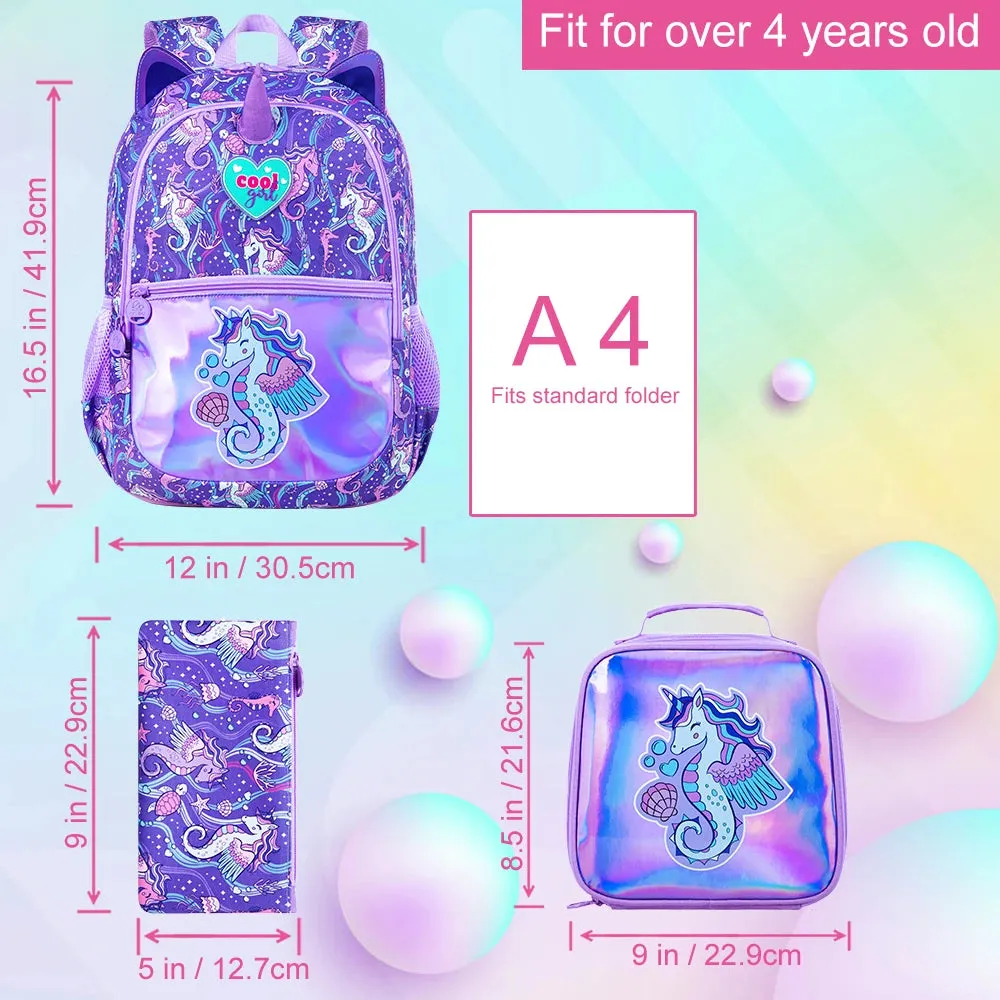 Seahorse School Bag Set