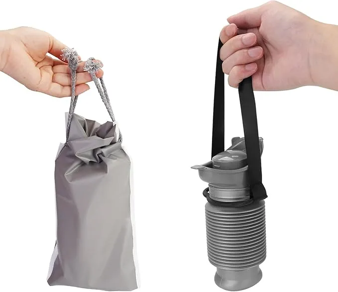 Set of 2 Portable Travel Urinal, Collapsible Urinals for Men and Women, Reusable Kids Potty, Personal Pee Bottle for Outdoor Camping, Long Road Trip and in Traffic