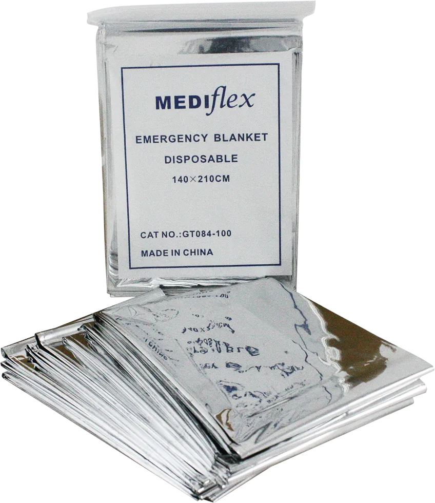Silver/Gold reflective emergency blanket