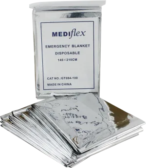 Silver/Gold reflective emergency blanket