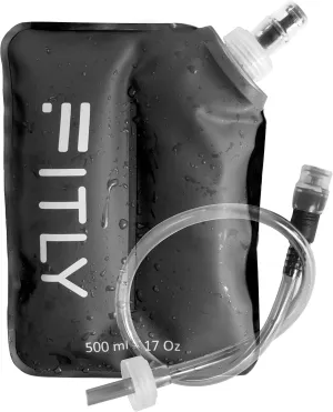 Soft Flask - Shrink As You Drink Soft Water Bottle for Hydration Pack - Folding Water Bottle Ideal for Running, Hiking, Cycling, Climbing & Rigorous Activity