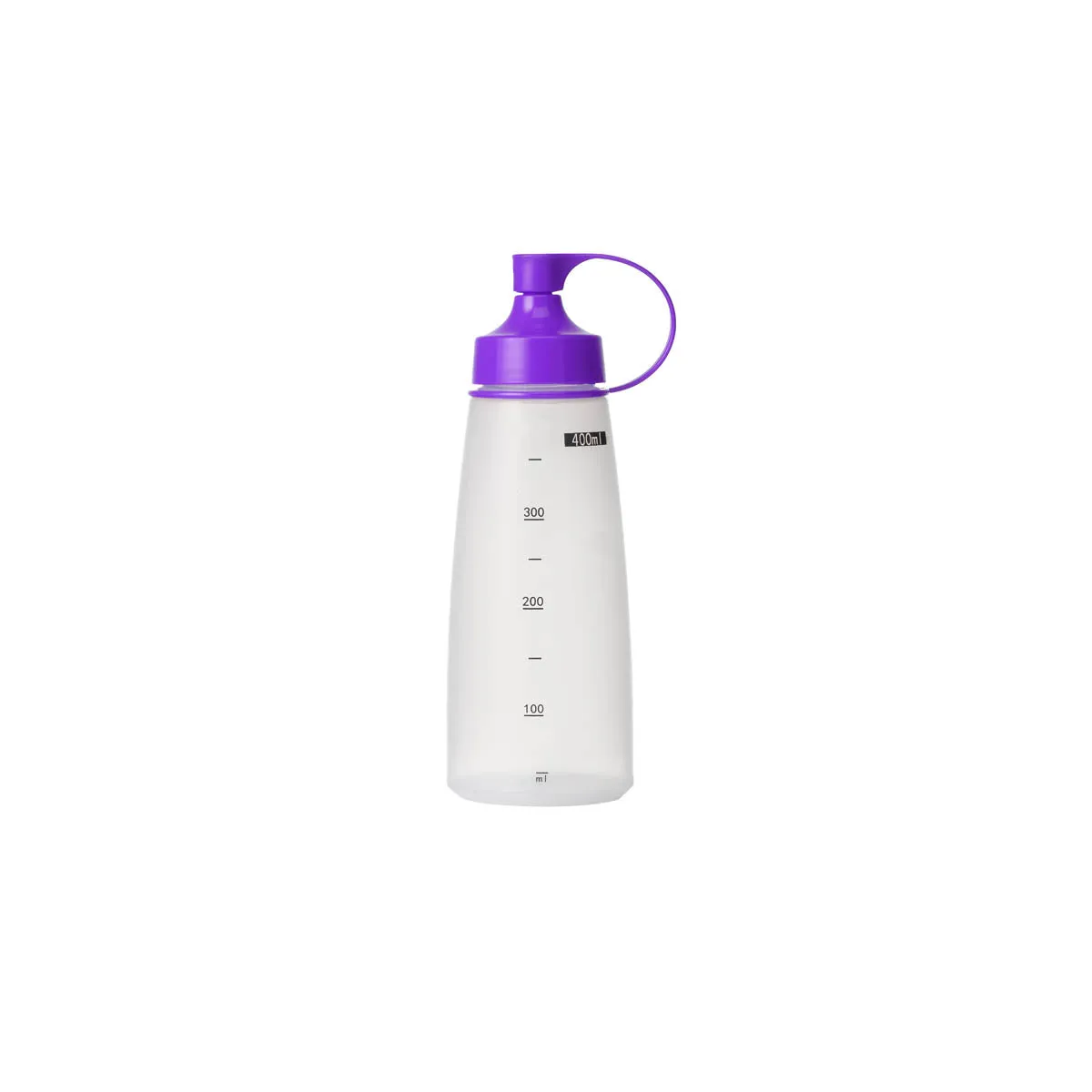 Soft Squeeze Bottle w/ Purple Cap 400ml