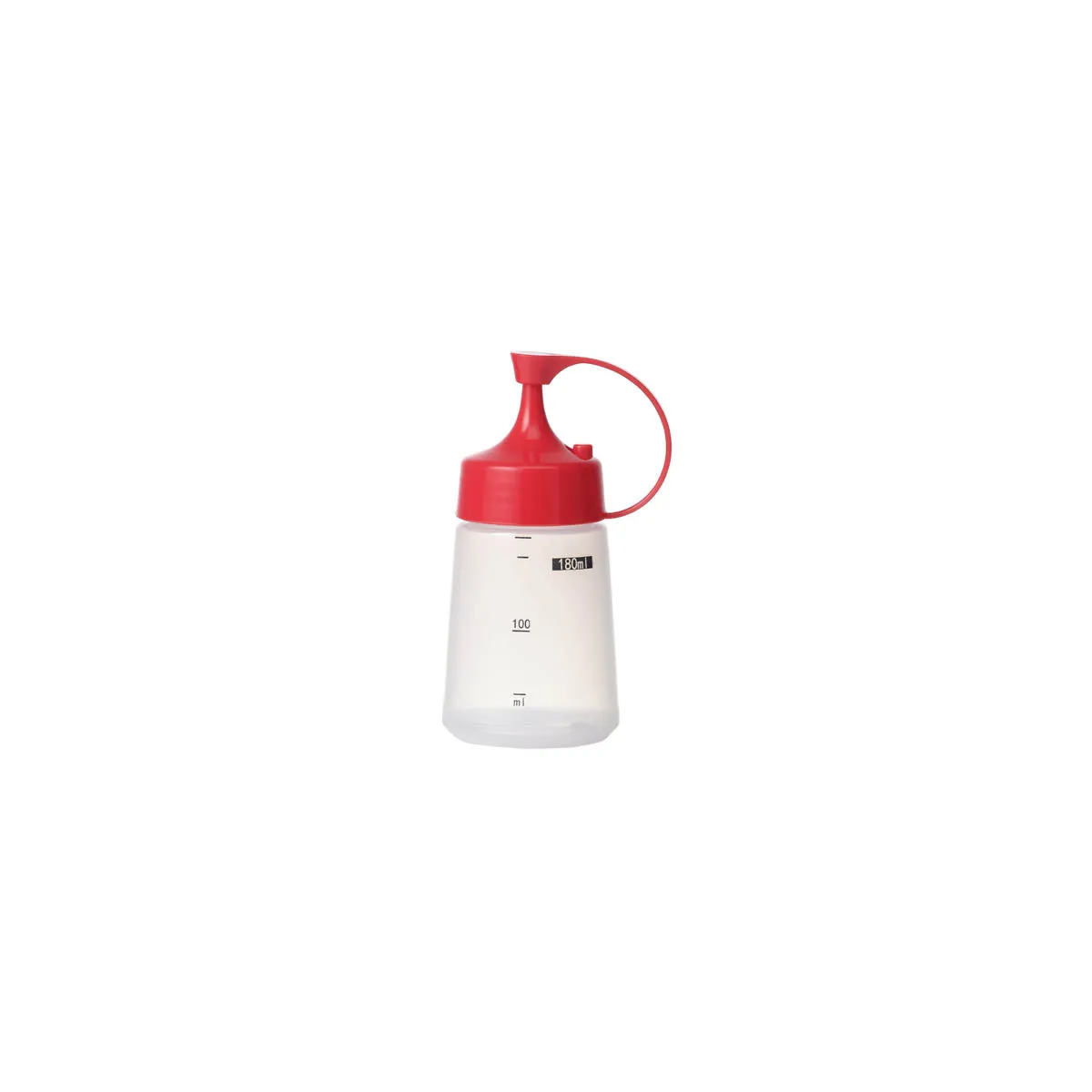 Soft Squeeze Bottle w/ Red Cap 180ml