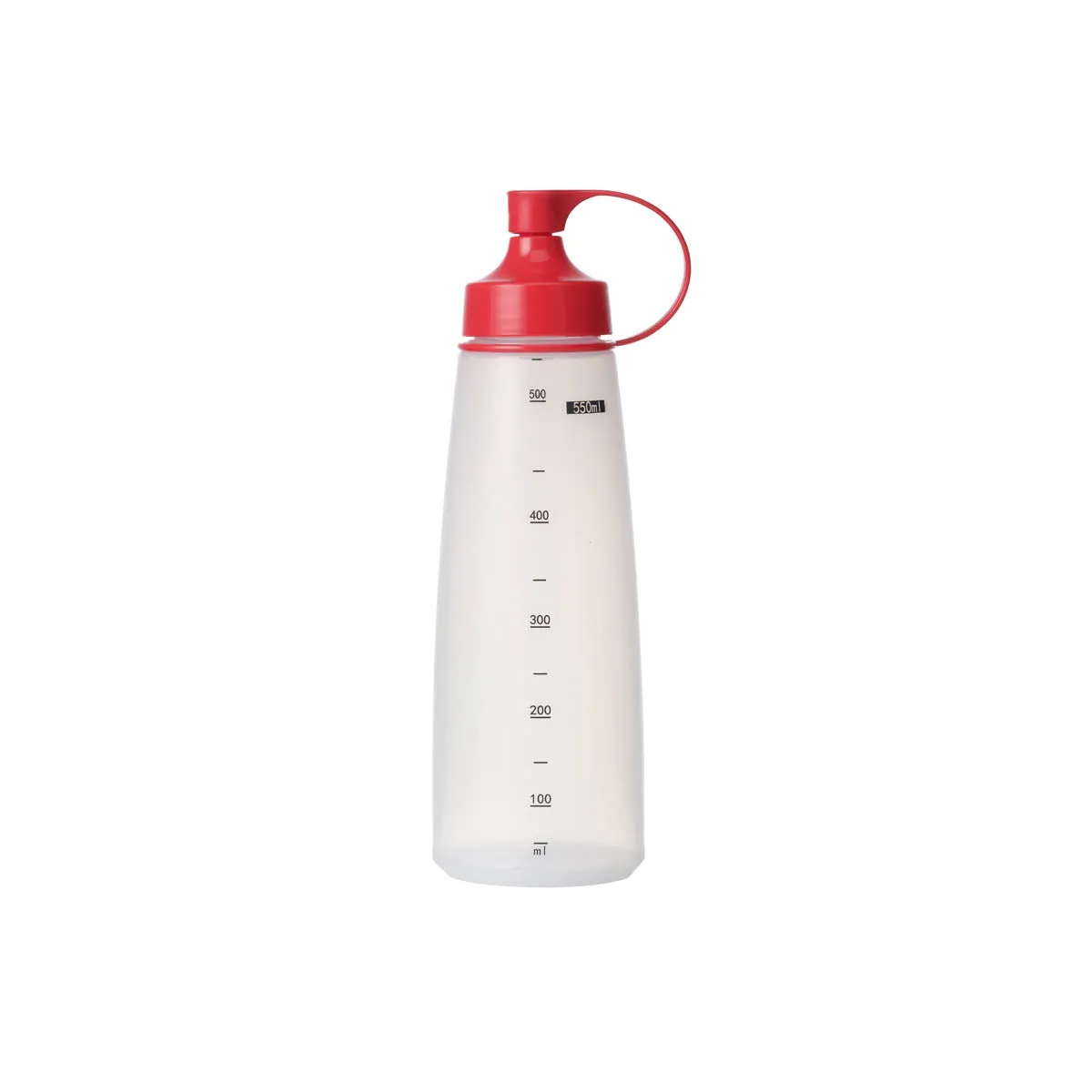 Soft Squeeze Bottle w/ Red Cap 550ml