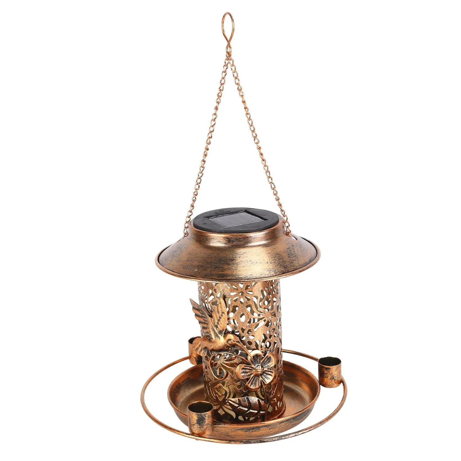 Solar Decorative Hanging Bird Feeder Lantern