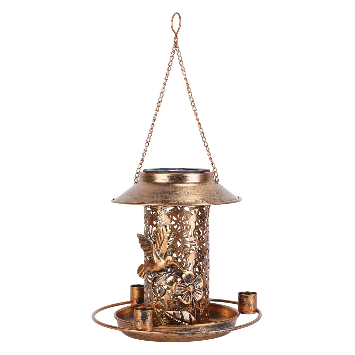 Solar Decorative Hanging Bird Feeder Lantern